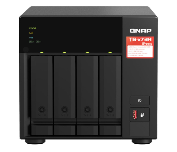 QNAP Serwer NAS TS-473A AMD Ryzen QC2.2 GHz.2.5GbE 8 GB RAM - 654087 - zdjęcie
